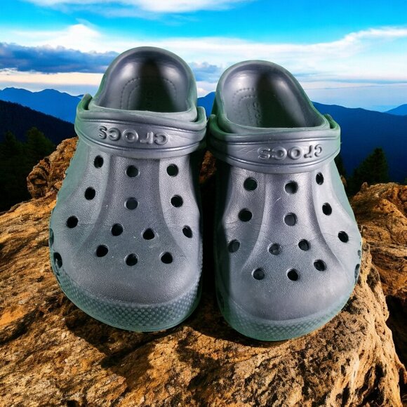 Crocs Classic Youth Size 11 Blue Comfort Shoes 12439 - Picture 3 of 8